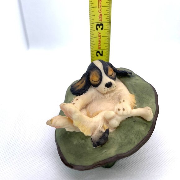 Aynsley MasterCraft Sleeping Hat Spaniel Puppy Dog Figurine UK England Vintage - Picture 8 of 9